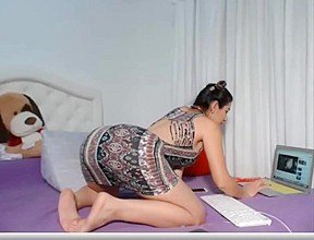 Uncontrollable latin freak cumming for us